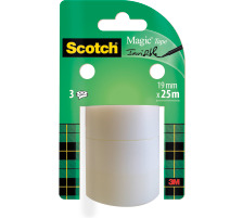 SCOTCH Macig Tape 810 19mmx25m transparent, 3 Rollen, 8-1925R3