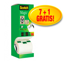 SCOTCH Magic Tape Turm 810 19mmx33m unsichtbar 8 Rollen, 8-1933R8