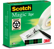 SCOTCH Magic Tape 810 25mmx66m unsichtbar, refill, 8102566K