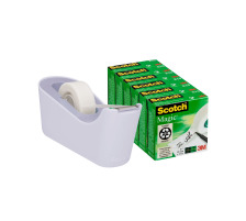 SCOTCH Tischabroller 19mmx33m lavender, inkl. 6 Magic Tape, C18-6L