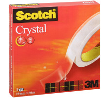 SCOTCH Crystal Clear 600 19mmx66m kristallklar, C6001966