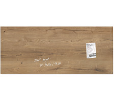 SIGEL Glas-Magnetboard Natural-Wood 1300x550x15 mm, GL247