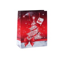 SIGEL Geschenktasche Sparkling Tree Glanz 170x230x90mm 5 Stk., GT023