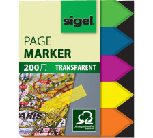 SIGEL Marker Arrow 12x45mm 5 Farben ass. 200 Blatt, HN613