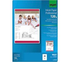 SIGEL InkJet-Papier A4 120g,matt, weiss 50 Blatt, IP182