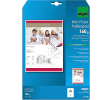 SIGEL InkJet-Papier A4 160g,matt, weiss 25 Blatt, IP186