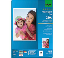 SIGEL InkJet Photo Paper Ultra A4 260g glossy 50 Blatt, IP641