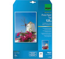 SIGEL InkJet Fotopapier A4 125g,glossy, weiss 25 Blatt, IP663