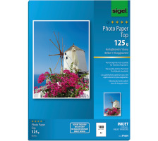 SIGEL InkJet Fotopapier A4 125g,glossy, weiss 100 Blatt, IP664