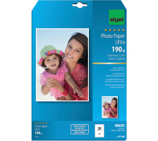 SIGEL InkJet Photo Paper Ultra A4 190g Seidenmatt 20 Blatt, IP666