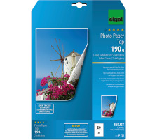 SIGEL InkJet Fotopapier A4 190g,glossy, weiss 20 Blatt, IP720