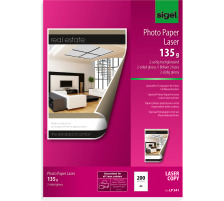 SIGEL Photo Paper Laser A4 135g glossy doppels.200 Bl., LP341