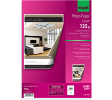 SIGEL Laser Photopapier A3 135g,glossy, weiss 200 Blatt, LP343