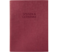 SIGEL Speisekartemappe,Gummib. A5 2Doppel-H.175x245x12, rot, SM113