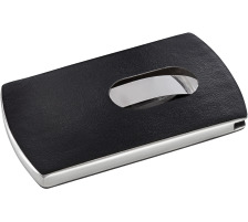 SIGEL Visitenkarten-Etui Snap schwarz,silber,12 ST., VZ121