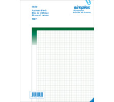 SIMPLEX Ausmassbuch A4 grn 50x2 Blatt, 15071