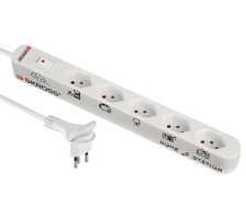 SKROSS Home Station Power Strip 5xTyp13 white, 69.513