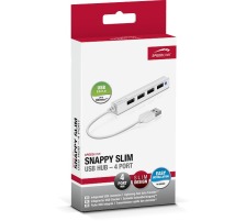 SPEEDLINK SNAPPY USB Slim Hub 2.0 4-port, passive, white, SL140000W