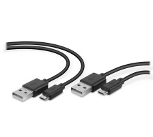 SPEEDLINK Play & Charge Cable Set for PS4, USB, black, SL450104B