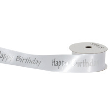 SPYK Band Cubino 25mmx3m weiss-silber Happy Birthday, 163.011