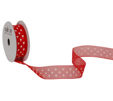 SPYK Band Cubino Dots 15mmx4m rot-weiss, 1748.325