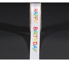 SPYK Band Cubino 16mm/3m weiss/farbig Happy Birthday, 1889.025