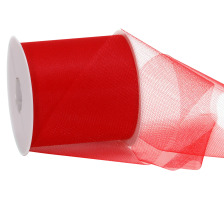 SPYK Bande tulle 10cmx50m rouge, 2950.05