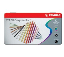 STABILO Farbstift aquacolor 2,8mm 12 Stck, 16125