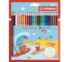 STABILO aquacolor Farb. Kids Design Etui, Farben ass. 24 Stck, 16246