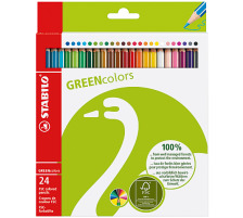 STABILO Farbstifte Greencolors 24 Farben, 24026019