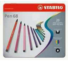 STABILO Fasermaler Pen 68 1mm 20 Farben, 6820-6