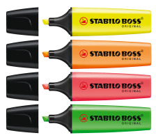 STABILO Boss Leuchtmarker Original 4 Farben ass., 70/4