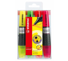 STABILO Textmarker LUMINATOR 2-5mm 4-farbig ass., 71/4