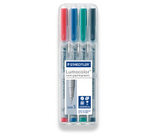 STAEDTLER Lumocolor non-perm. 0,4mm(S) 4 Farben ass., 311 WP4