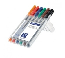 STAEDTLER Lumocolor non-perman. S 0.4mm 6 Farben assortiert, 311-WP6