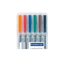 STAEDTLER Lumocolor non-perman. S 0.4mm 6 Farben assortiert, 311-WP6