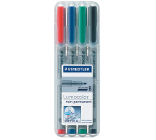 STAEDTLER Lumocolor non-perm. 1/2,5mm 4 Farben ass., 312 WP4