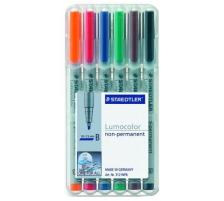 STAEDTLER Lumocolor non-perm. 1/2,5mm 6 Farben ass., 312 WP6