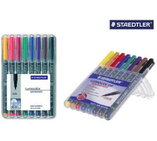 STAEDTLER Lumocolor permanent 0,4mm(S) 8 Farben ass., 313 WP8