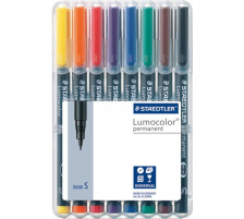 STAEDTLER Lumocolor permanent 0,4mm(S) 8 Farben ass., 313 WP8