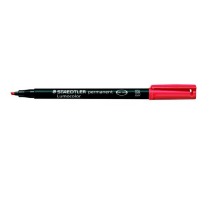 STAEDTLER Lumocolor permanent 1/2,5mm(B) rot, 314-2