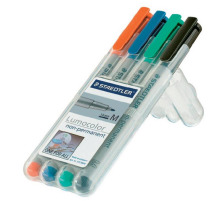 STAEDTLER Lumocolor non-perm. 1mm(M) 4 Farben ass., 315 WP4