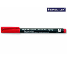 STAEDTLER Lumocolor permanent 1mm(M) rot, 317-2