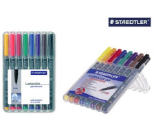 STAEDTLER Lumocolor permanent 1mm(M) 8 Farben ass., 317 WP8