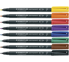 STAEDTLER Lumocolor permanent 0,6mm(F) 8 Farben ass., 318 WP8