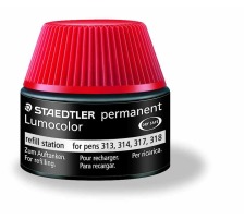 STAEDTLER Lumocolor permanent 15ml rot, 48717-2