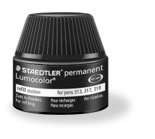 STAEDTLER Lumocolor permanent 15ml schwarz, 48717-9