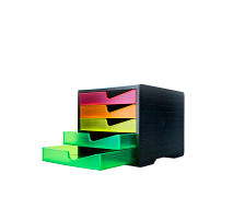 STYRO styroswingbox NEONline 5 Schubladen multicolor neon, 275-8430.