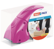 TESA Pack Dispenser 66mx50mm Pack'n'go pink, 511130000