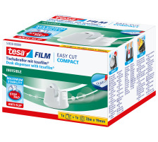 TESA Tischabroller EasyCut 19mmx33m weiss, 538380000